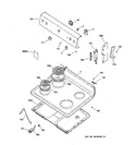 Diagram for 1 - Control Panel & Cooktop