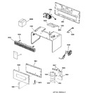 Diagram for 1 - Door, Controls, Grill & Case