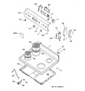 Diagram for 1 - Control Panel & Cooktop