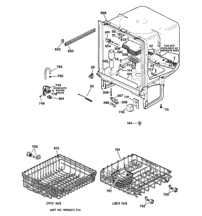 Diagram for GSM2100ZZ3WH