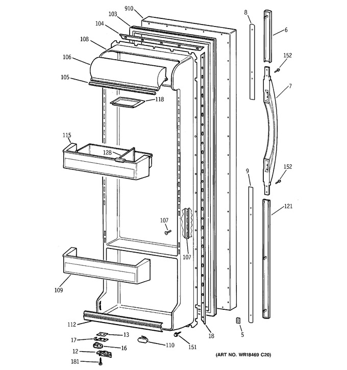 Diagram for TFX26CRDAWW