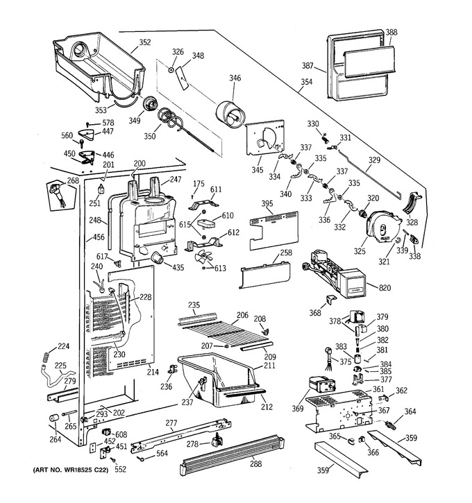 Diagram for TFX26CRDAWW