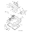 Diagram for 1 - Control Panel & Cooktop