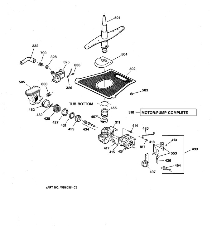 Diagram for GSD5330D01WW