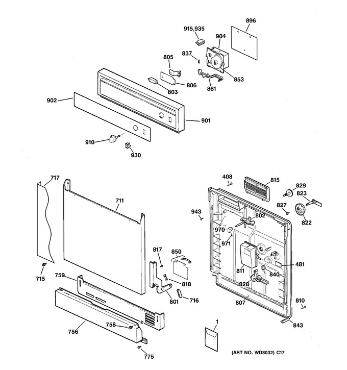 Diagram for HDA1000Z07WH