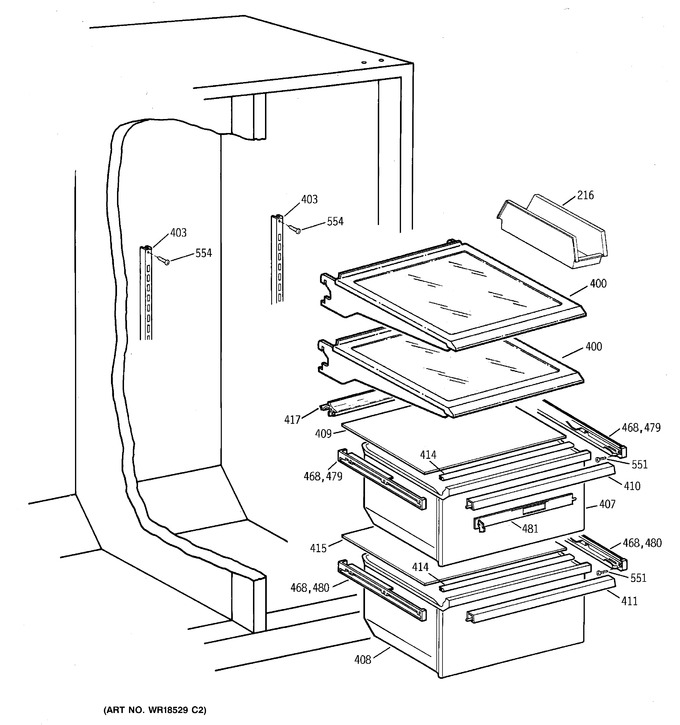 Diagram for CSX25MRCGWW