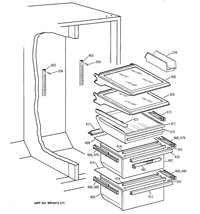 Diagram for TFX22ARBGWW