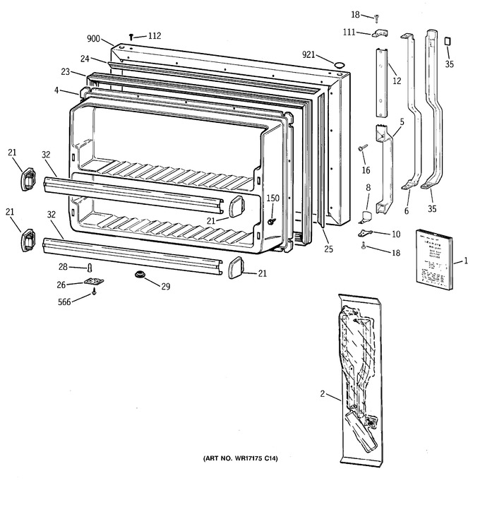 Diagram for TBX18GADBRWW