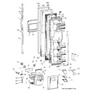 Diagram for 1 - Freezer Door