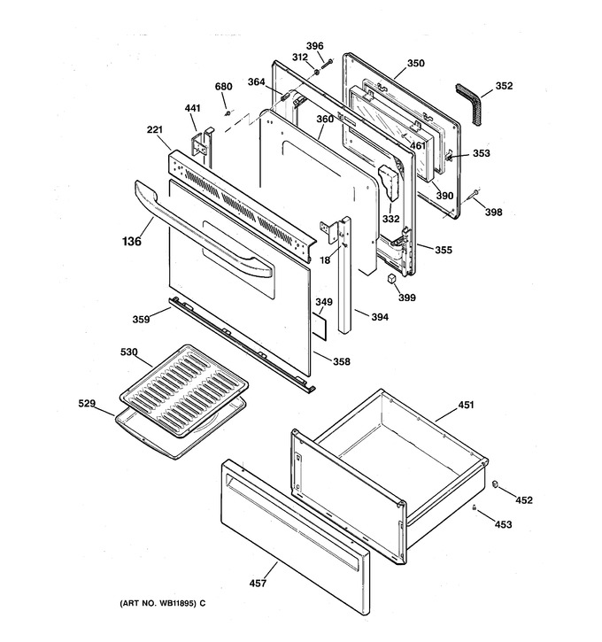 Diagram for JBP61WB2WW