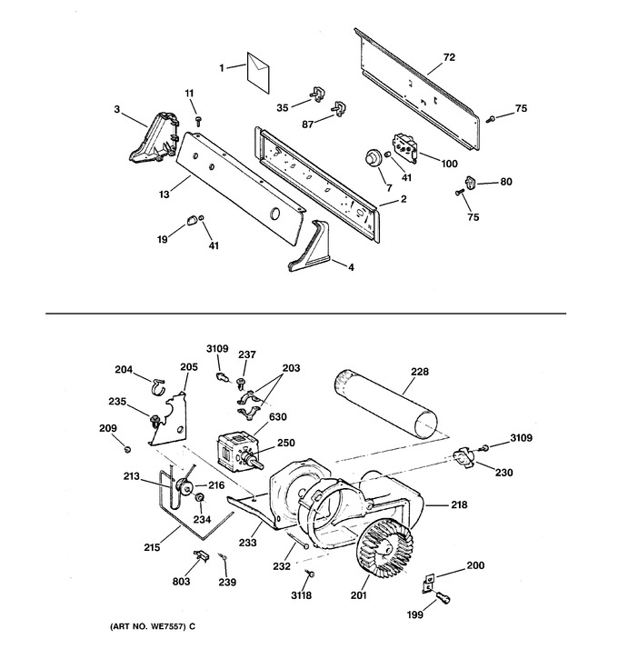 Diagram for DSXR453EV1WW