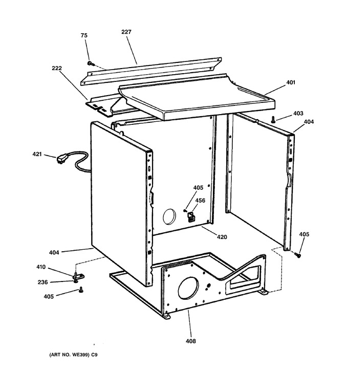 Diagram for DBXR453GV1WW