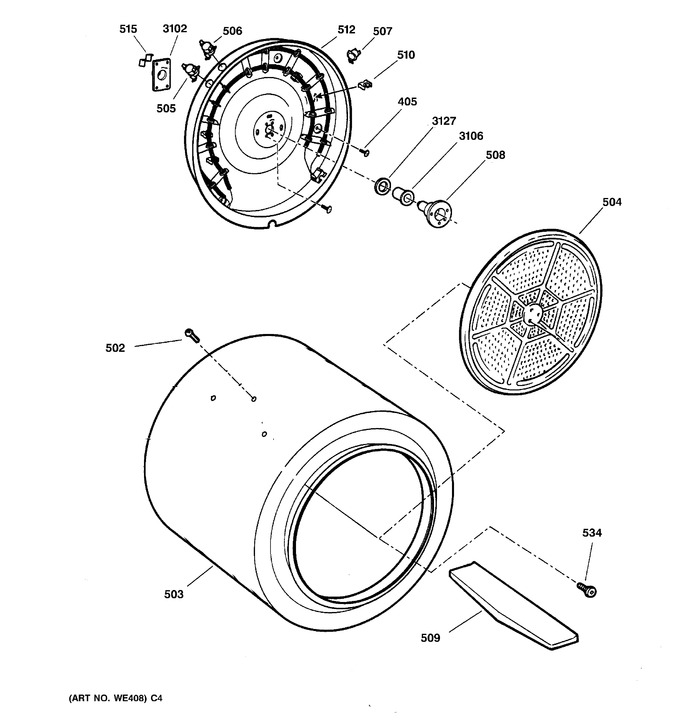 Diagram for DCXR463EA0WW