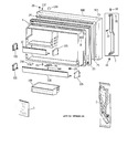 Diagram for 1 - Freezer Door