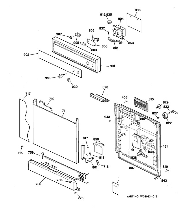 Diagram for GSD2432F00WW