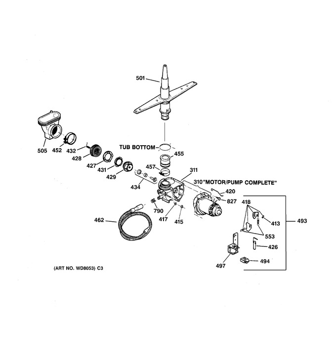 Diagram for HDA1000Z08WH