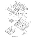 Diagram for 2 - Control Panel & Cooktop