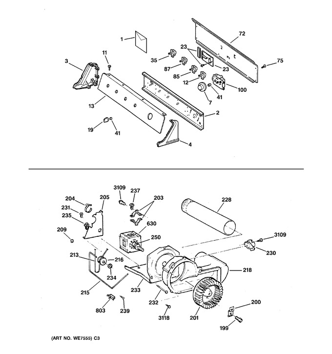 Diagram for DPSR465GA1WW