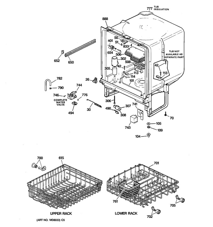 Diagram for GSD2335F00WW