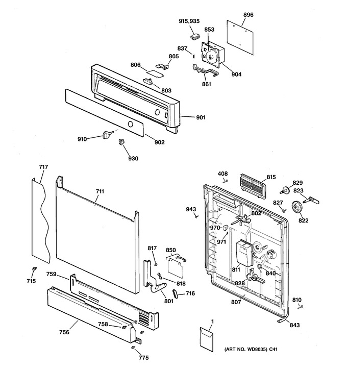 Diagram for GSD1103F01WW