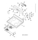 Diagram for 1 - Controls & Cooktop