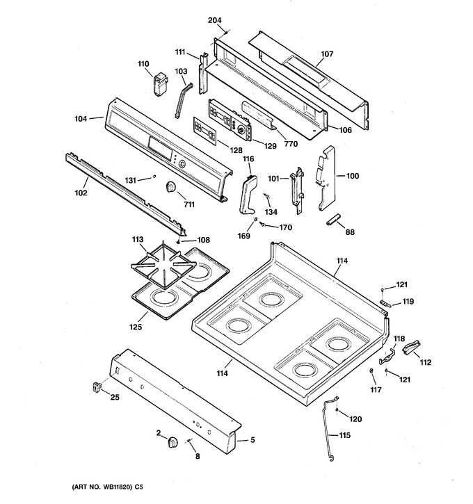 Diagram for RGB744BEA3WH