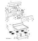 Diagram for 1 - Control Panel & Cooktop