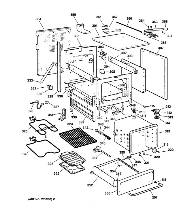 Diagram for JB970SB2SS