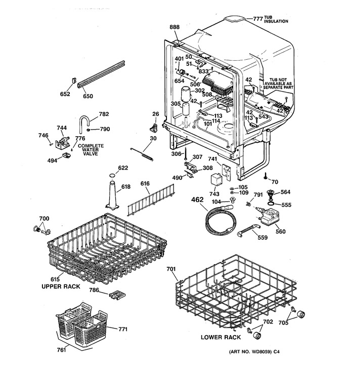 Diagram for GSD3835F00WW