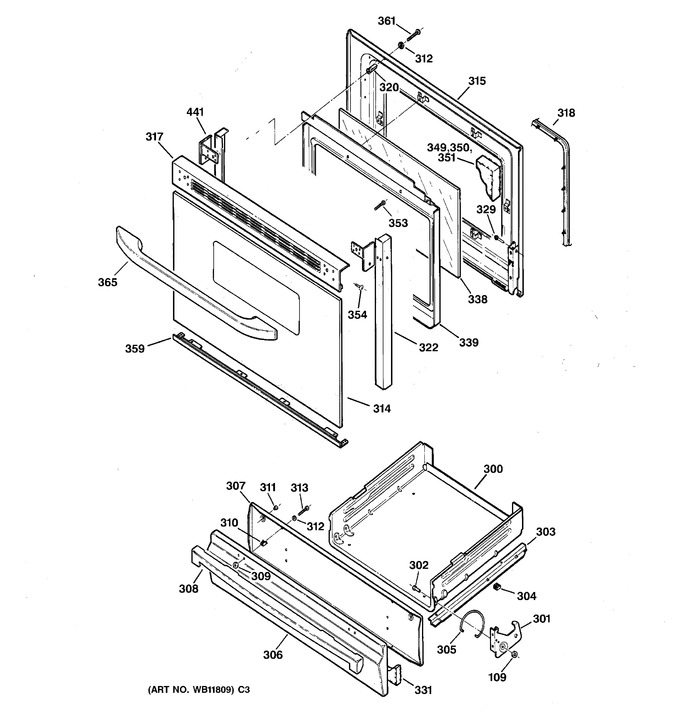 Diagram for JGBS23WEA3WW