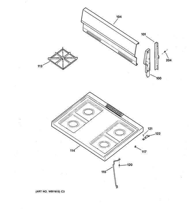 Diagram for JGBS04BPA3WH