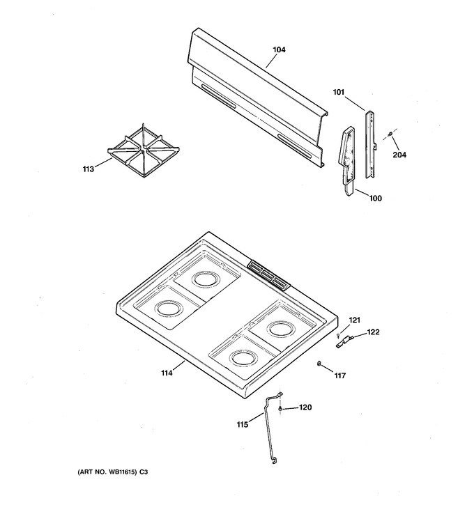 Diagram for JGBS07PEA3WW