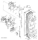 Diagram for 1 - Freezer Door