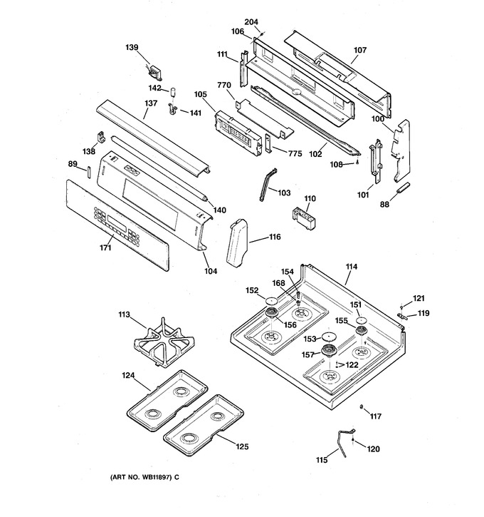 Diagram for JGB910CEC1CC