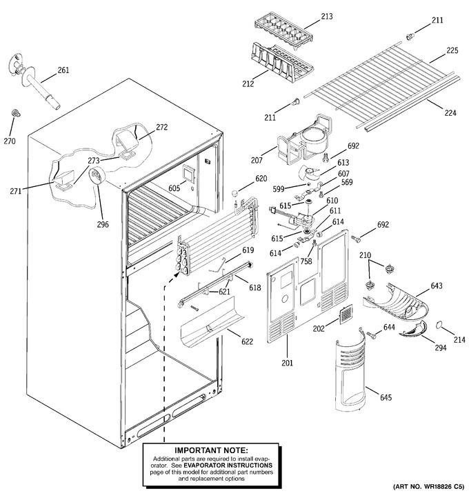 Diagram for GTS18YBMARWW