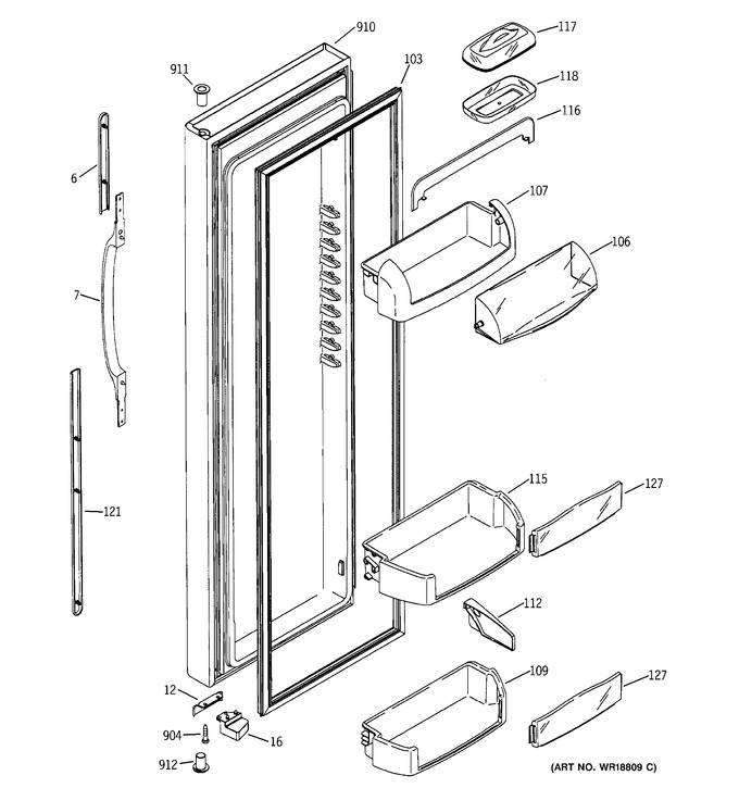 Diagram for GSS25LGMBWW