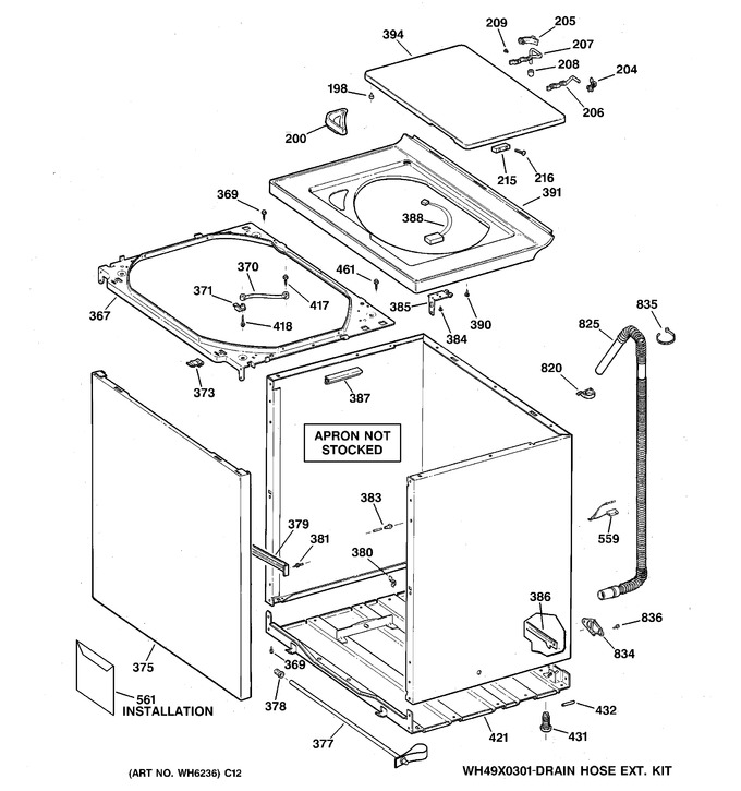 Diagram for WWSE5200B0WW