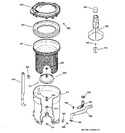 Diagram for 3 - Tub, Basket & Agitator