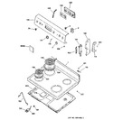 Diagram for 1 - Control Panel & Cooktop