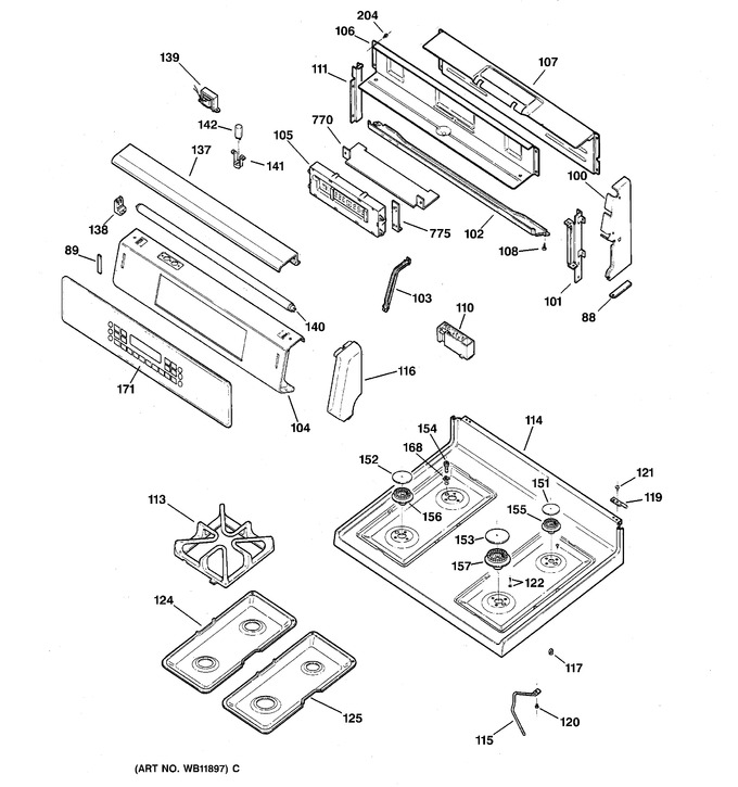 Diagram for JGB910CEC3CC