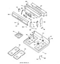 Diagram for 2 - Control Panel & Cooktop