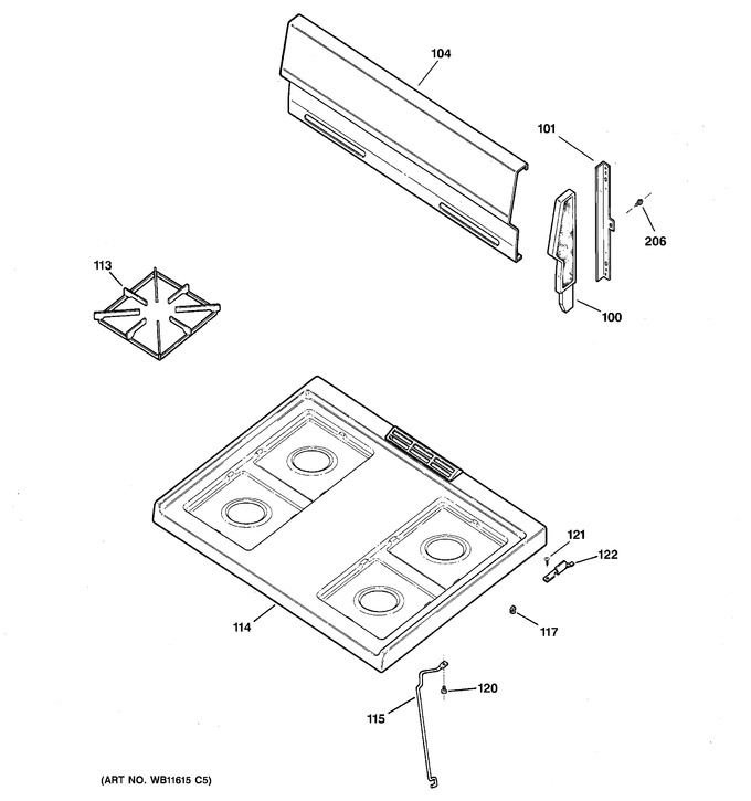 Diagram for RGB524PPA2WH