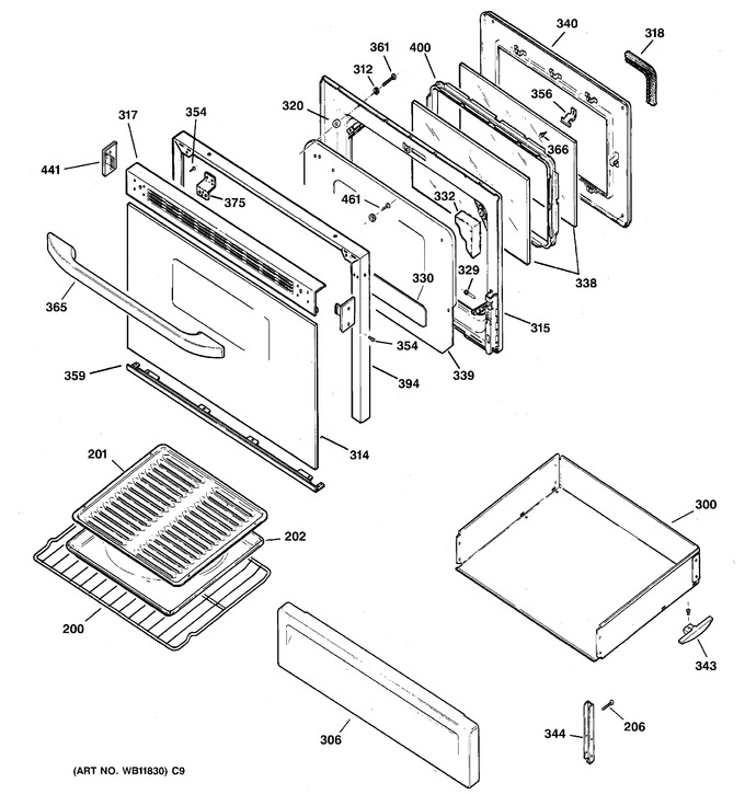 Diagram for RGB845WEC2WW