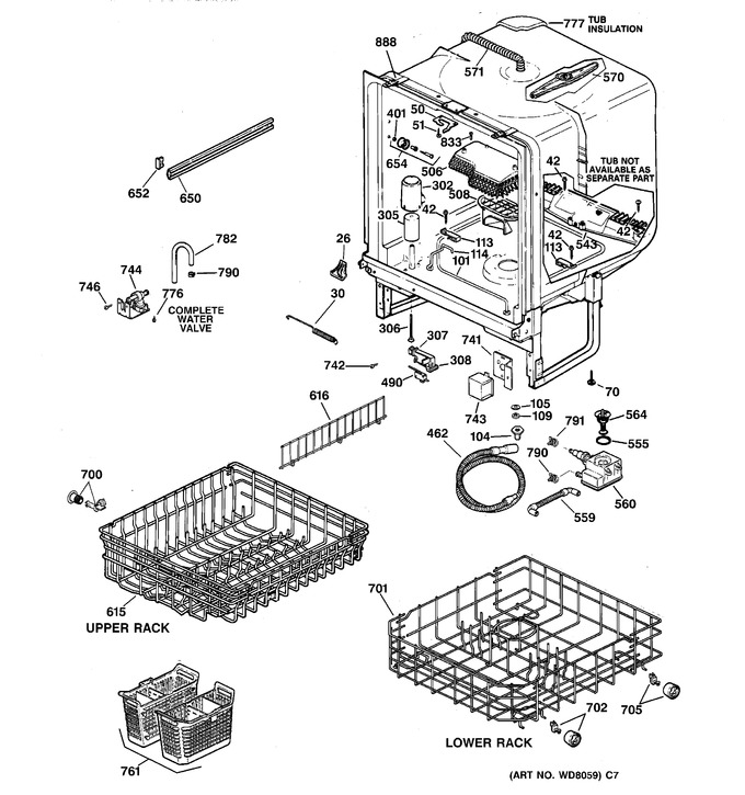 Diagram for GSD3600G00WW