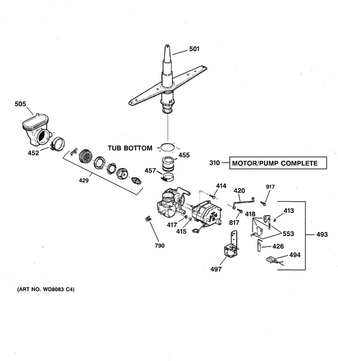 Diagram for EDW1500G00WW