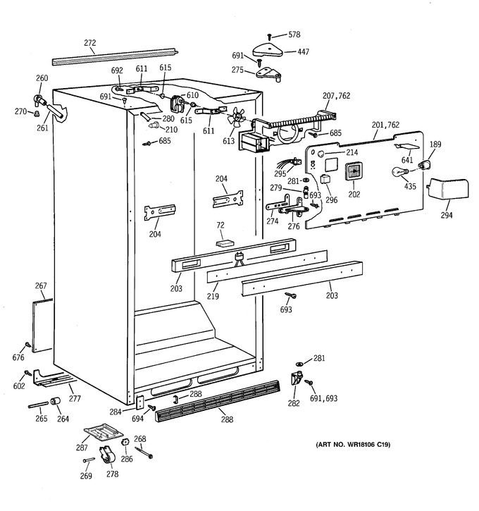 Diagram for TBG19PAXDRWW