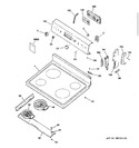 Diagram for 1 - Control Panel & Cooktop