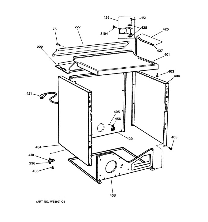 Diagram for DPSF495GW1WW