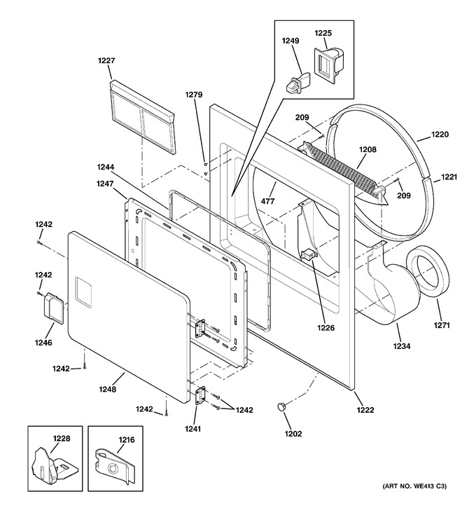 Diagram for DVL223GA1WW