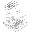 Diagram for 1 - Control Panel & Cooktop